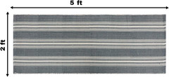 Hand Woven 100% Cotton Yoga Mat- Thick Handloom Made in India- for Gym Floor Exe
