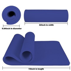4/5 inch TPE Yoga Mat Fitness & Exercise Mats Large Size 72″L x 32″W Non-Slip…