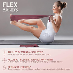 Physkcal Pilates Kit, 15-Inch Pilates Ring with 1X Core Ball, 3X Resistant Loops