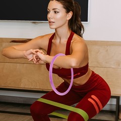 5 Set of Durable Weighted Arm Hoops for Women Yoga and Fitness Sports
