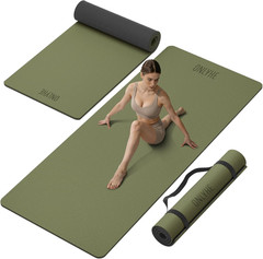 Yoga Mat Thick(10Mm) Exercise Mat Non Slip Anti-Tear,72″X35″ Extra Large Pilates