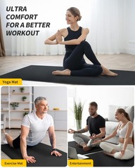 CAMBIVO Yoga Mat for Women and Men, Extra Long and Wide Exercise Mat(84 x 30 x 1