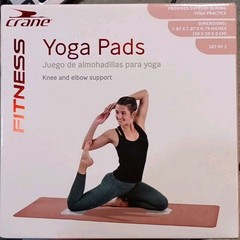 Yoga Pads Knee And Elbow Supports Crane, 2 Pads, Open Box New
