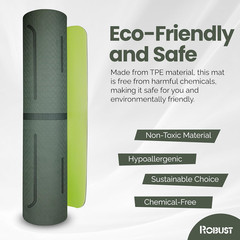 Extra Thick Yoga Mat 1/4 & 1/3 & 2/5 Inch – Non Slip Exercise Mat with Alignment
