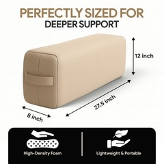 Rectangular Yoga Bolster Pillow for Meditation, Yoga & Back Support – Soft