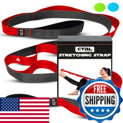 Ctrl Sports Stretching Strap Loops – Non Elastic Stretch Band For Physical