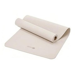 72″ x 24″ TPE Yoga Mat Non Slip, 1/4 Inch (6mm) Exercise Mat for Oat White