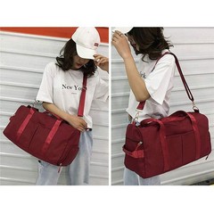 Sports Gym Bag for Women Travel Duffel Bag with Wet Pocket and Shoes Compartm…