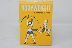 Bodyweight 3.5″ x 5″ Exercise Cards 62 Exercise & Stretch + 7 Workouts & Goals