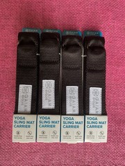GAIAM EVOLVE=4 PIECES=YOGA SLING MAT CARRIER/HANDS FREE=BLACK=AS PICTURED=