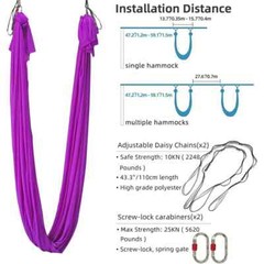 Aerial Yoga Hammock 5.5 Yards Yoga Swing Pilates Silk Anti-gravity Home Fitness