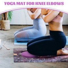 2Pcs Purple Anti Skid Yoga Cushion Pad for Kneeling Elbow Wrist Protection