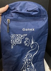 Gonex Yoga Mat Travel Bag Carrier Full-Zip Peacock Design Dark Blue 28”x10”