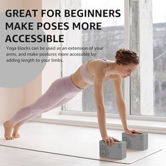 2-Pack Yoga Blocks with Yoga Strap – Modify & Align Your Practice Elegantly