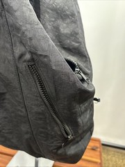 Gaiam Yoga Knapsack Single Strap Backpack Tote Bag Black Pockets Crossbody T95