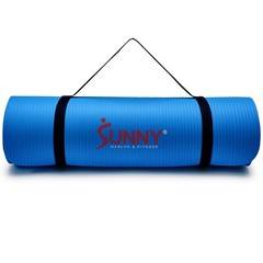 Sunny Health & Fitness Premium 1/2-Inch Extra Thick Yoga Mat – Blue – SF-EM03-BU