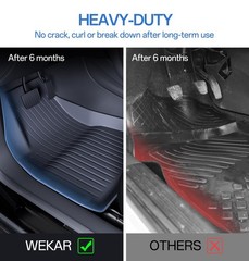Floor Mats Fits for Tesla Model 3 2023-2018 – All Weather TPE Custom Fit Car …