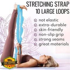 TECEUM Light Blue Stretching Strap 10 Loops
