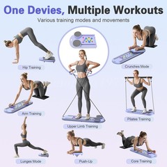 Pilates Board – Pilates Reformer Set, Multi-Purpose Foldable Pilates Reform