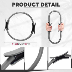 11.81″ Pilates Ring – Lightweight Yoga Circle for Resistance Training & Therapy