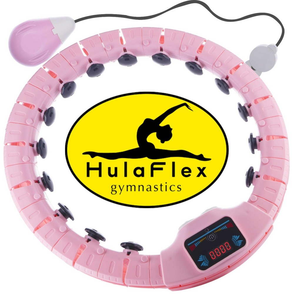 Smart Weighted Hula Hoop for Exercise+LED Counter Display+3 speeds of Vibrations