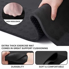 JELS Extra Thick Yoga Mat, 1.2/2 inch, Ergonomic 3D Non Slip Design, SGS Cert…