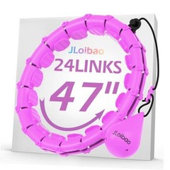 Weighted Hula Circle with 24 Links for Adults Weight Loss, Infinity Purple