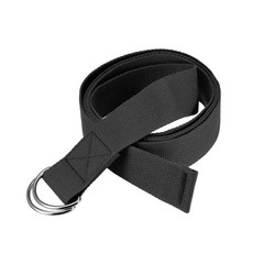 Yoga Strap-6FT Stretch Band with D-Ring for Yoga Pilates Stretch Workout, Black