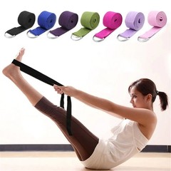 180cm Yoga Strap D Ring Stretch Belt Exercise Pilates Flexibility Training