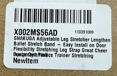 SNAKUGA Leg Stretcher Strap Pink – Door Flexibility Trainer for Ballet/Yoga
