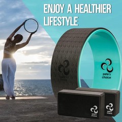 Home Yoga Starter Kit: Wheel, Strap & Guide – Improve Posture & Enjoy Wellness