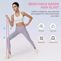 AAMMZZ Pilates Essential Kit – Home Equipment Set – with Toning Pink