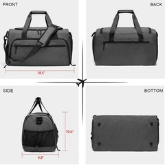 Gym Bag for Men Women, Small Fitness Workout Sports Bag with Wet Pocket & Sho…