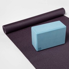 ALL IN MOTION YOGA BLOCK, FOAM ACCESSORY FOR EXERCISE – SKY BLUE