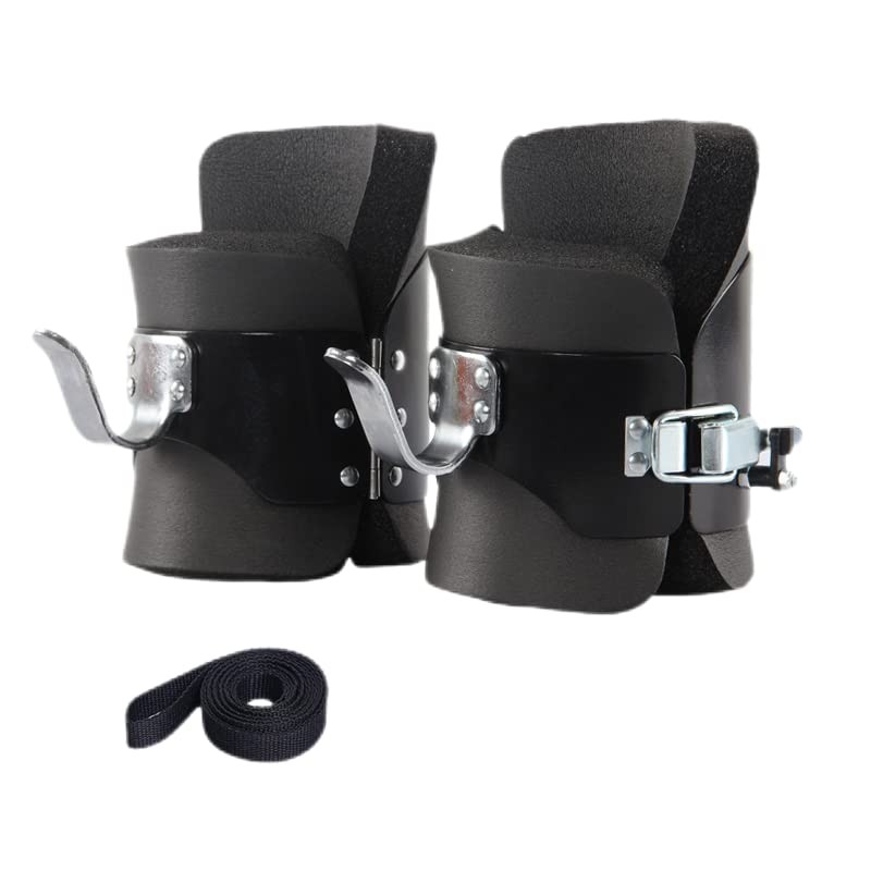 Anti Gravity Inversion Boots Abdominal Crunch Sit Up Bar Hooks Therapy Core G…