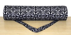 Cotton Black Silver Unisex Bag Gym Bags With Shoulder Strap Indian Yoga Mat Bags