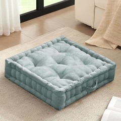 Large Floor Pillow for Adults Yoga or Meditation Cushion with Handle, Floor C…