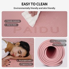 Large Yoga Mat-72’x36’x0.4’ Extra Width ＆ Thick,Comfortable,Non-Slip Exercise…