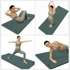 Extra Thick 10mm Yoga Mat – Non-Slip TPE Fitness Mat for Yoga, Pilates & Work…
