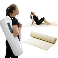 Yoga Mat Organic Prestige 70×200 cm White Fitness Pilates Gymnastics Mat