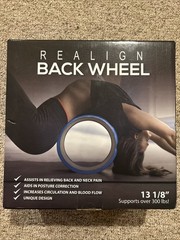 Realign Back Wheel, 13 1/8″ , Blue, Back Massager, Yoga Wheel, Workout Tool
