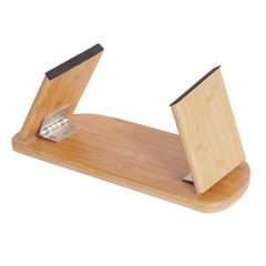 Folding Meditation Bench Portable Bamboo Kneeling Chair for Deep Meditation