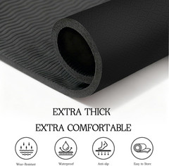 Extra Large Yoga Mat Thick Exercise Mat for Men and Women, Non-Slip, Durable Wor
