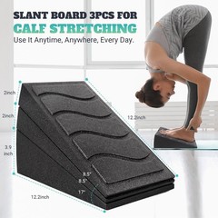 Slant Board for Calf Stretching, 5 Adjustable Angles Incline Board for Squat …