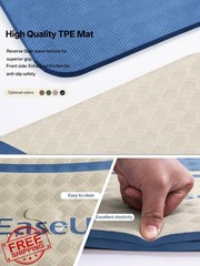 EASEUP Blue TPE Extra Thick Yoga Mat