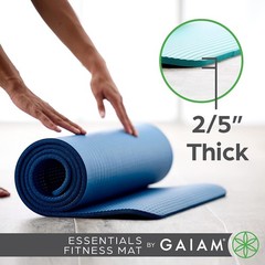 Thick Yoga Mat 72″x24″ Fitness Exercise Mat w/ Strap Non-Slip Cushion Workout