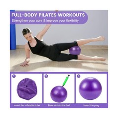 Pilates Ring Circle Fitness Set 17 pcs Equipment Accessories Workouts Include…