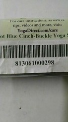 Yoga Strap Yoga Direct 10 Foot Blue Cinch-Buckle