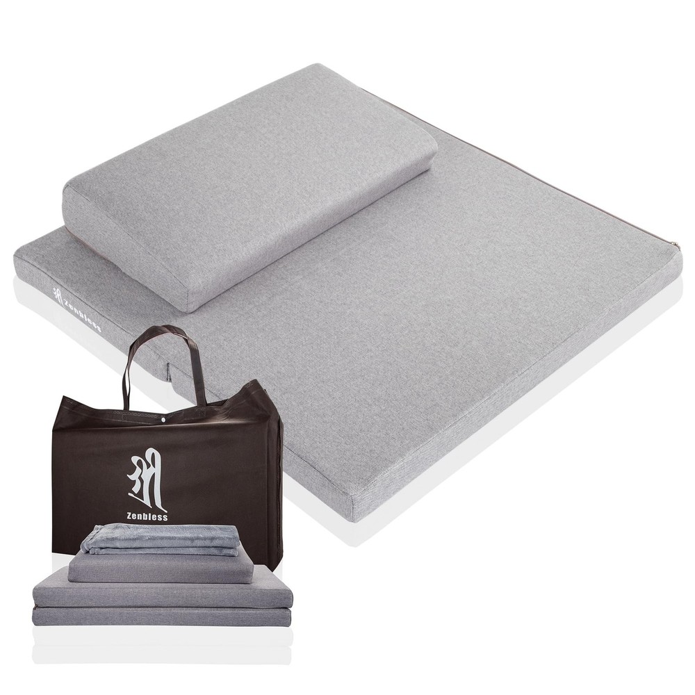 ZenBless Zafu and Zabuton Meditation Cushion Set,Yoga Meditation Floor Pillow…