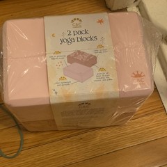 C&C California 2 Pack Ultra Lightweight Foam Yoga Blocks Pink Non-Slip